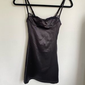 Motel rocks lesty dress, black with lace